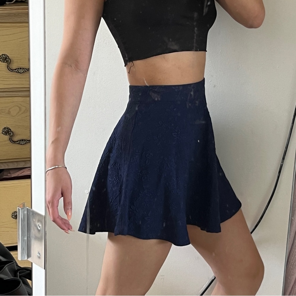 Forever21 High Waisted Floral Print Skirt